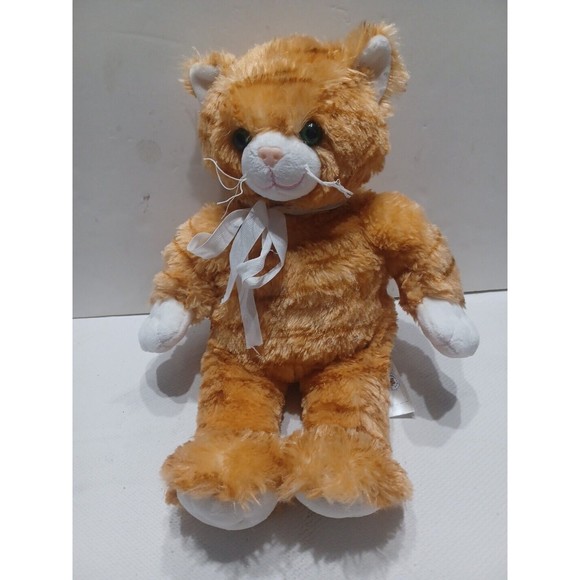 Build A Bear Workshop Tabby Cat 17" Plush Orange Stuffed Animal Toy Kitty Soft - Picture 3 of 8